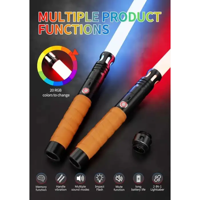 Jvmusaber Metal Kabzalı Işın Kılıcı