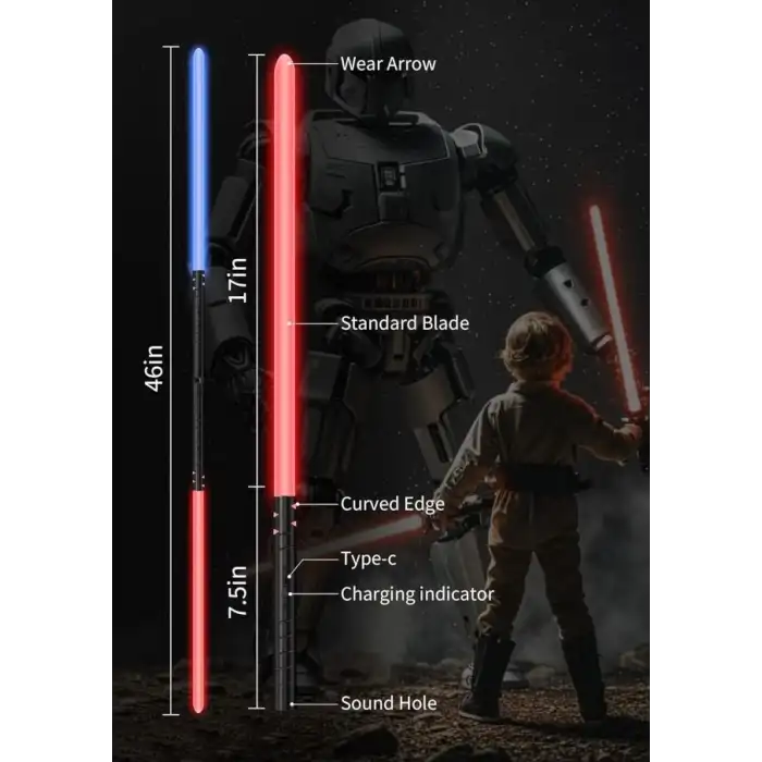 Jvmusaber Metal Kabzalı Işın Kılıcı