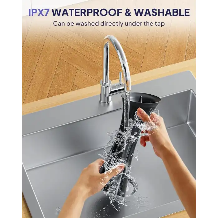 Kaugic Akıllı Su Sıcaklık Sensörü ile Güvenli Kulak Temizleyici - Siyah