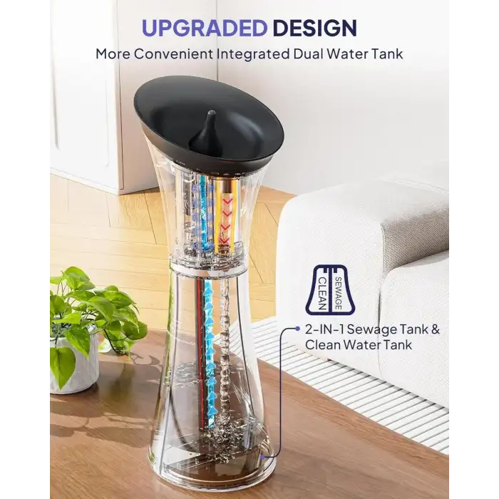 Kaugic Akıllı Su Sıcaklık Sensörü ile Güvenli Kulak Temizleyici - Yarı Saydam