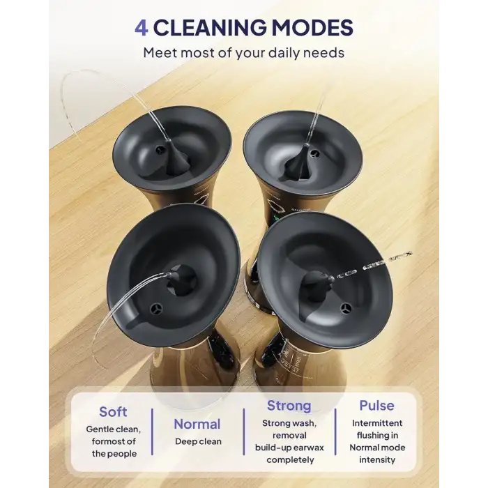 Kaugic Akıllı Su Sıcaklık Sensörü ile Güvenli Kulak Temizleyici - Yarı Saydam