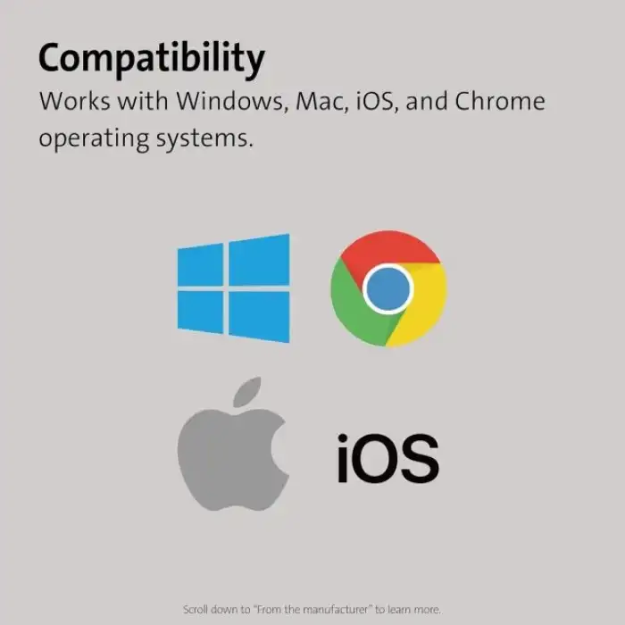 Kensington Çok Cihazlı Çift Kablosuz Kompakt Klavye (K75502US)