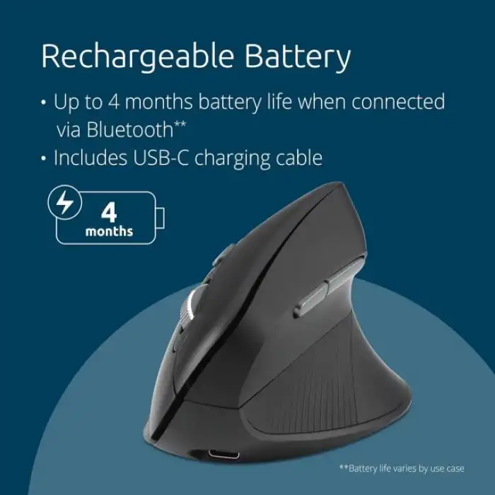 Kensington Ergonomik Dikey Kablosuz Fare (K75575WW)