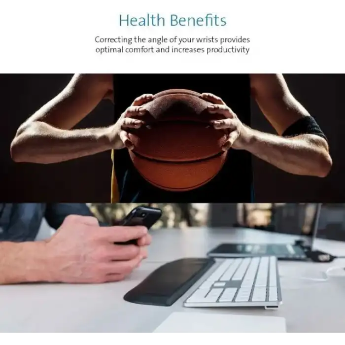 Kensington İnce Klavyeler için ErgoSoft Bilek Desteği (K52800WW)
