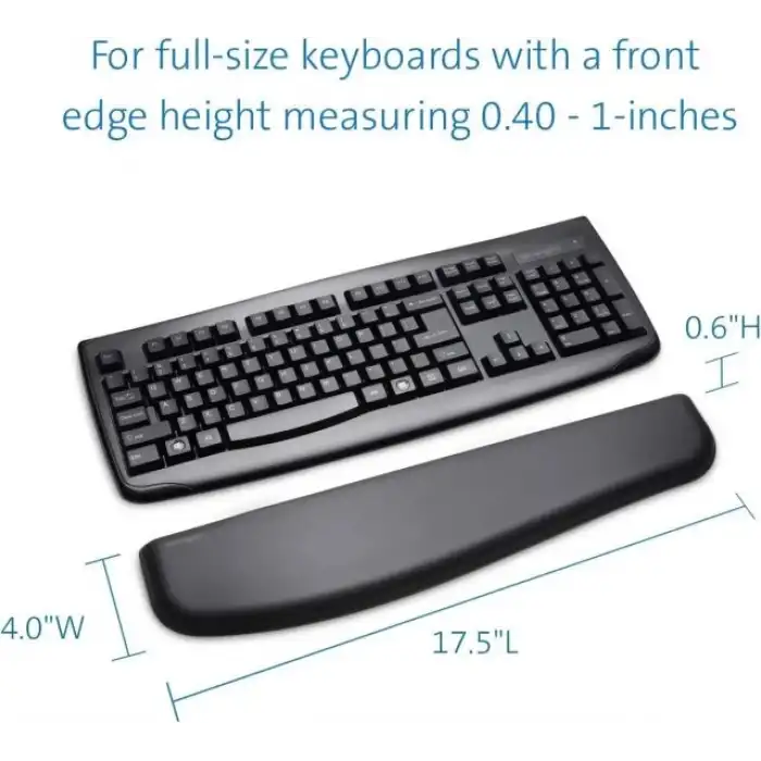 Kensington İnce Klavyeler için ErgoSoft Bilek Desteği (K52800WW)
