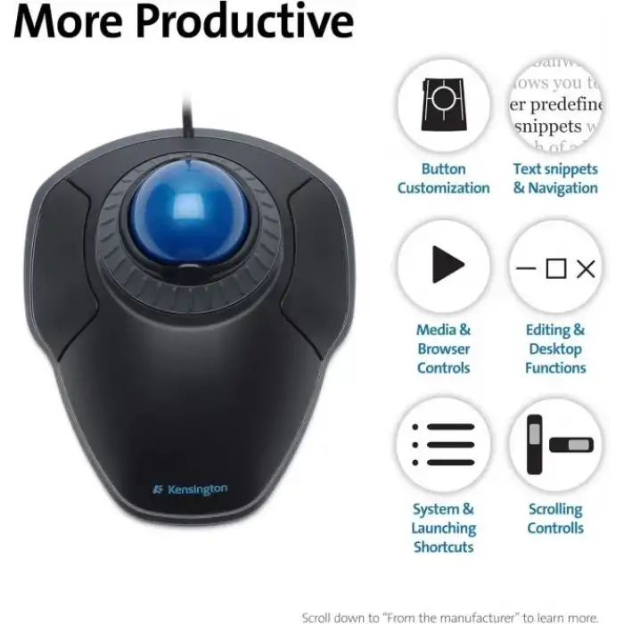 Kensington K72327U SlimBlade Kablolu İztopu Mouse