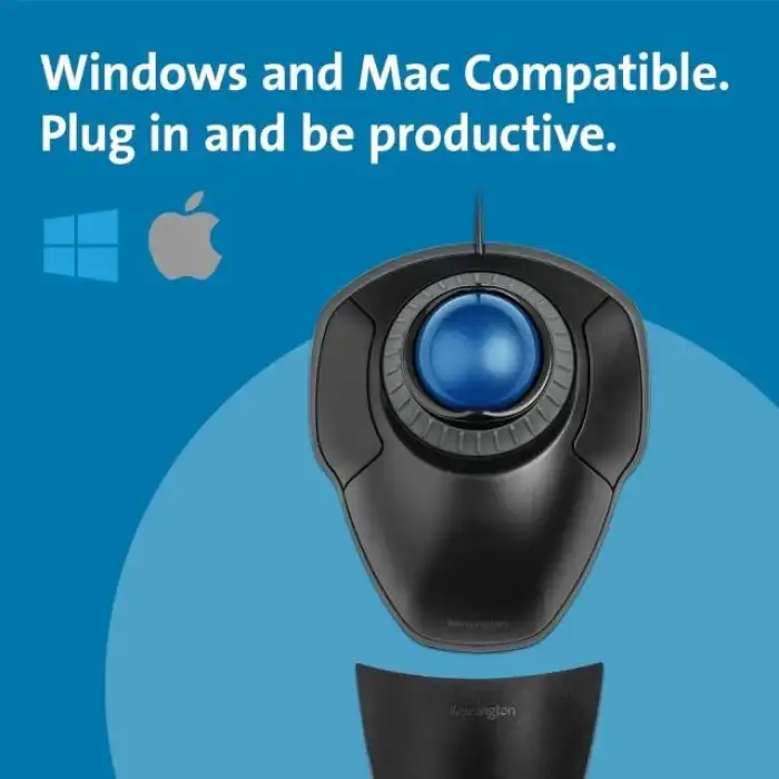 Kensington Orbit Kaydırma Halkalı İztopu Kablolu Mouse