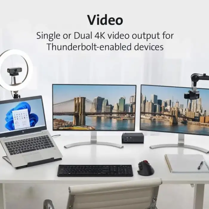 Kensington USB-C ve Thunderbolt Bağlantı İstasyonu (K37010NA)