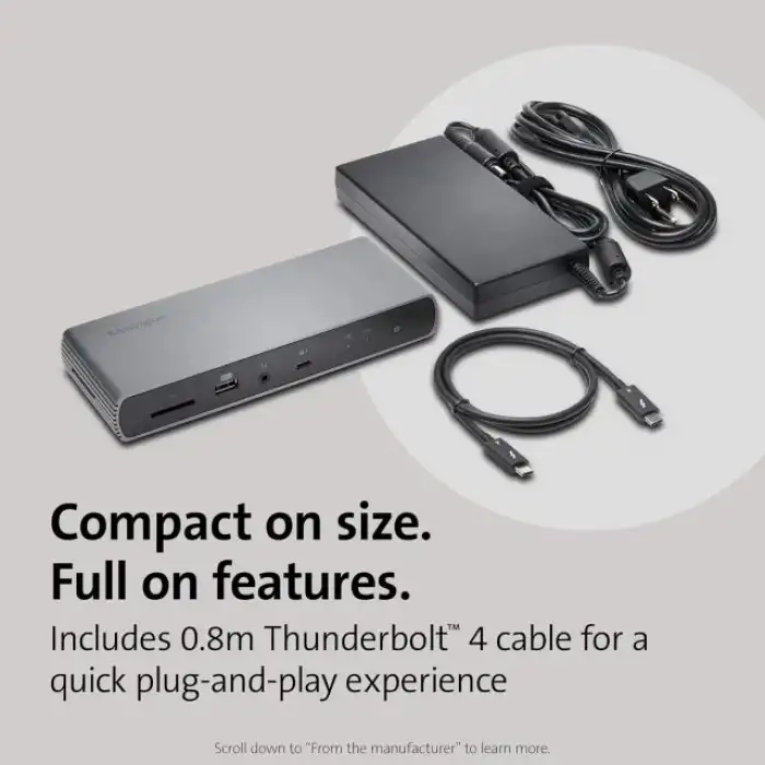 Kensington USB4 Dörtlü 4K Ekran Bağlantı İstasyonu (SD5800T)