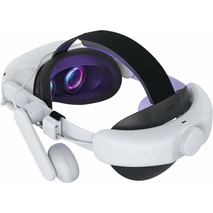 KIWI design Konforlu Pilli Sesli Kafa Bandı 6400mAh - Quest 2 ile Uyumlu