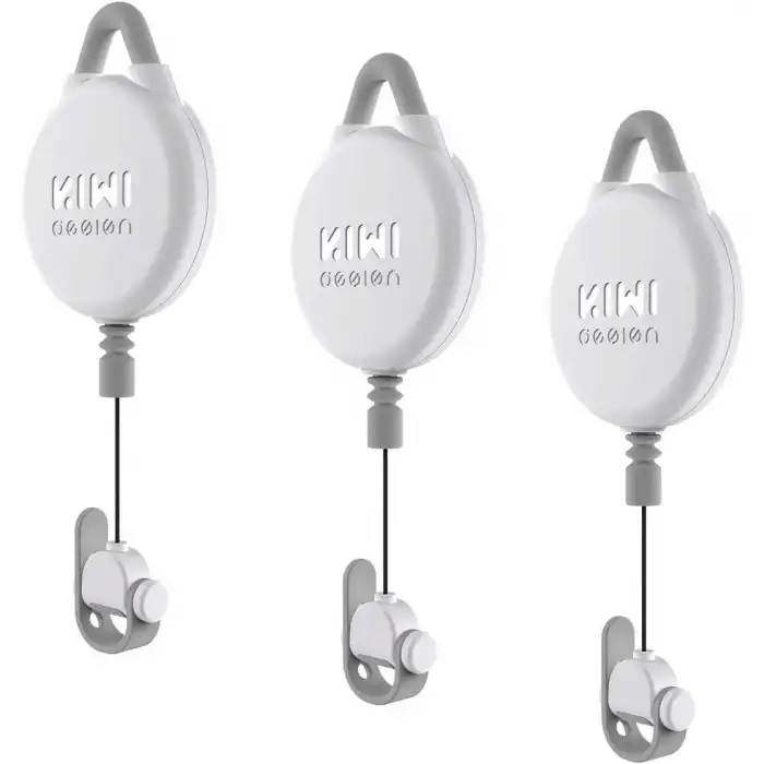 KIWI design VR Kablo Yönetimi, 3 Paket VR Makara Sistemi - Beyaz