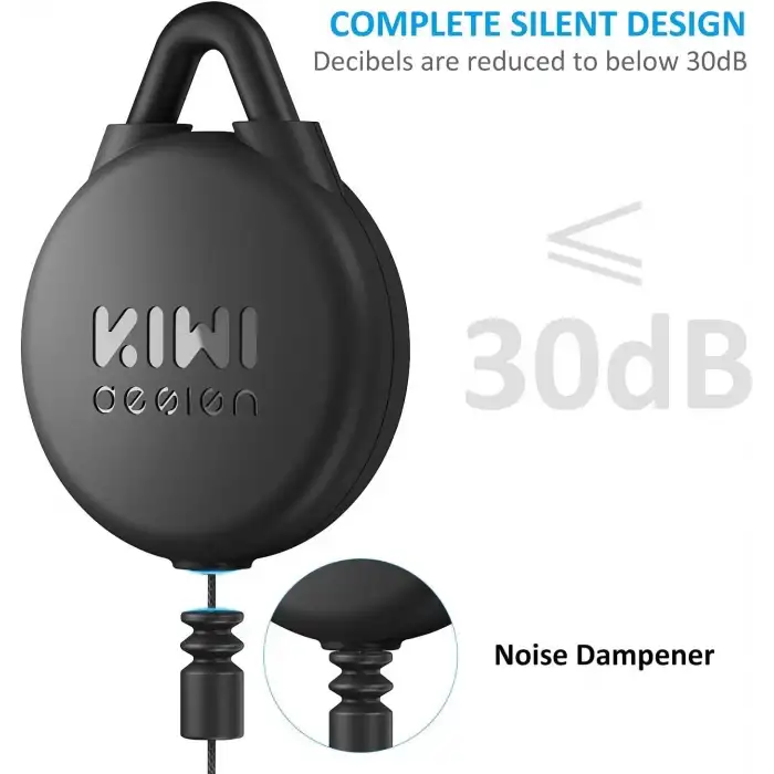 KIWI design VR Kablo Yönetimi, 3 Paket VR Makara Sistemi - Siyah