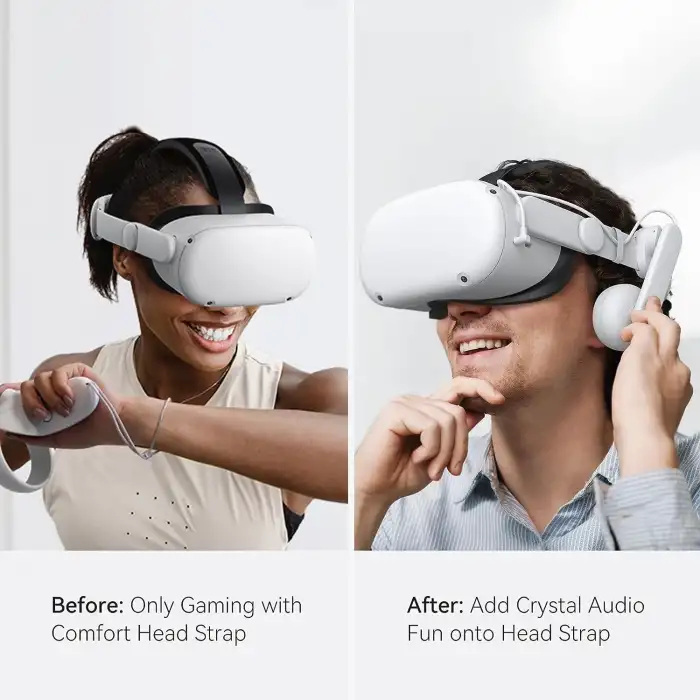 KIWI design Yumuşak Klipsli Kulaklık Aksesuarları - Quest 2 ile Uyumlu