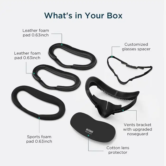 KIWI design Yüz Yastığı Fitness Aksesuarları - Quest 2 ile Uyumlu