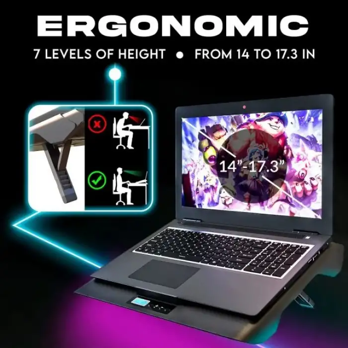 KLIM Everest Laptop Soğutma Pedi