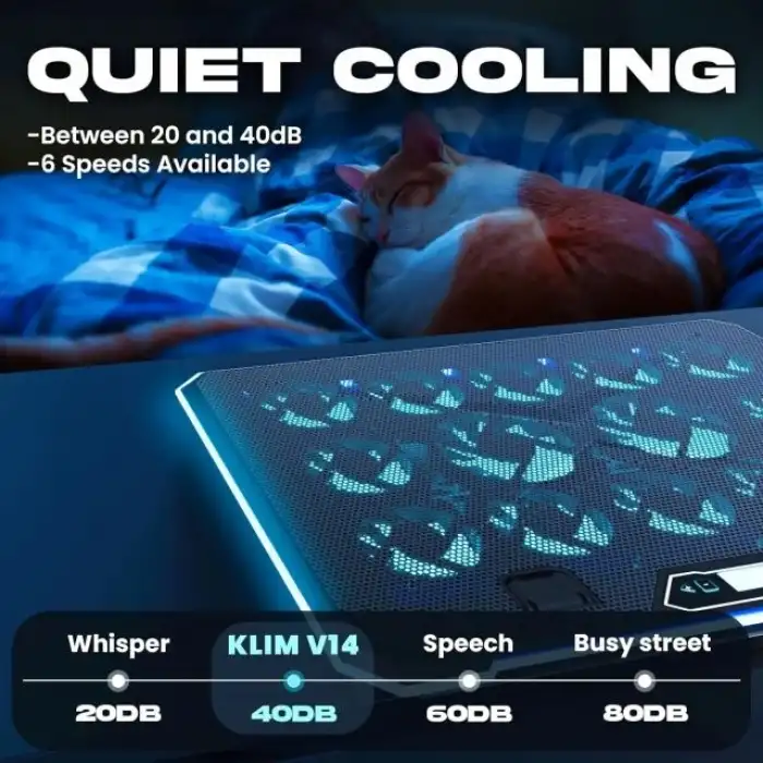 KLIM V8 Oyun Dizüstü Bilgisayar Soğutma Pedi