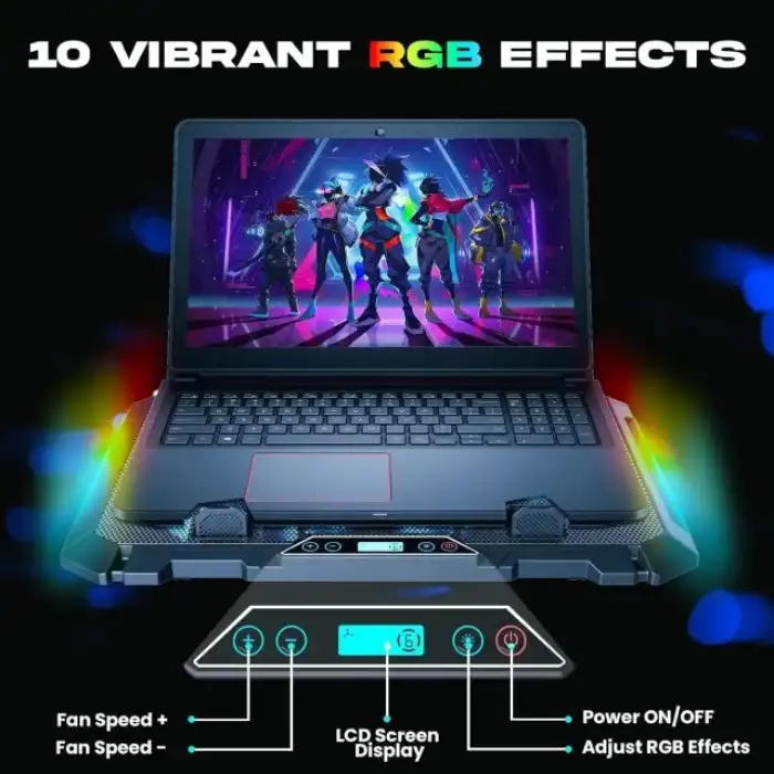 KLIM V8 Oyun Dizüstü Bilgisayar Soğutma Pedi