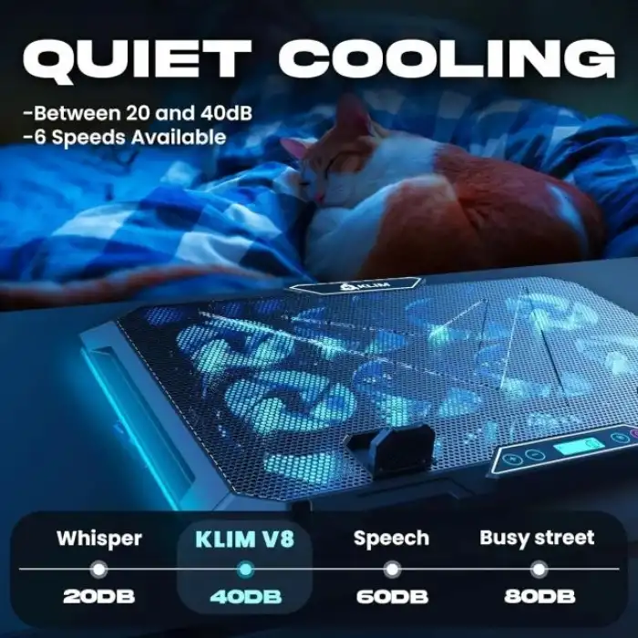 KLIM V8 Oyun Dizüstü Bilgisayar Soğutma Pedi