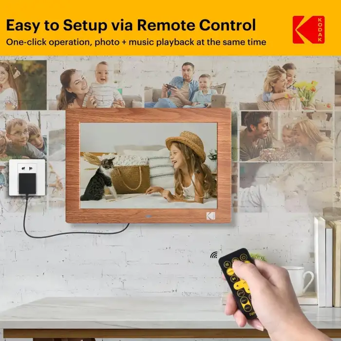 Kodak 10.1 Inc 1280x800 IPS HD Dijital Fotoğraf Çerçevesi, Kumandalı