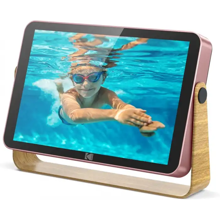 Kodak 10.1 Inc WiFi Dijital Fotoğraf Çerçevesi 1200x800 Dokunmatik Ekran, Pembe