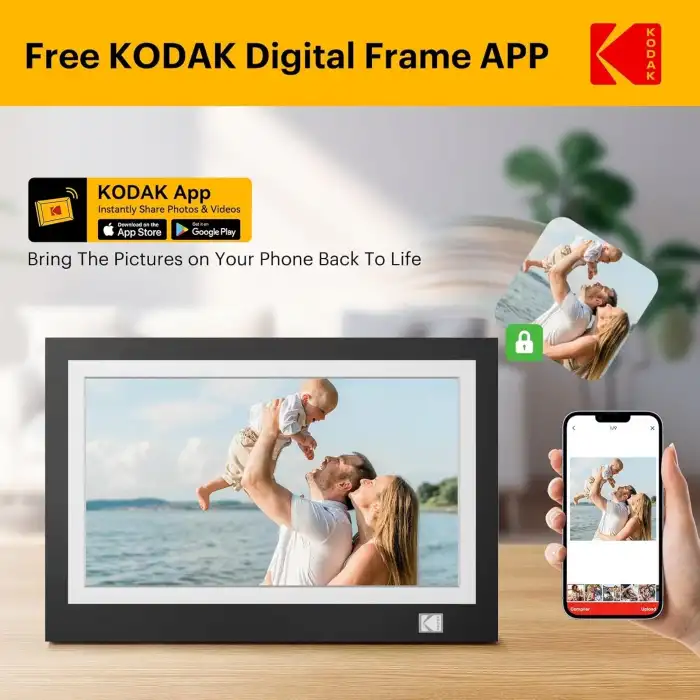 Kodak 11.6 Inc WiFi Dijital Fotoğraf Çerçevesi, 1366x768 HD IPS Dokunmatik Ekran