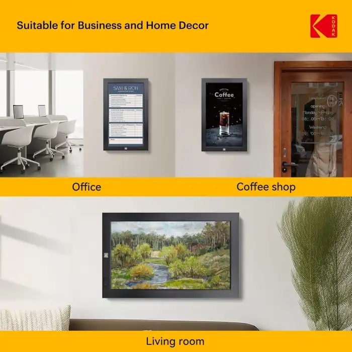 KODAK 23.8 Inc WiFi Dijital Fotoğraf Çerçevesi, 1920x1080 FHD IPS Ekran