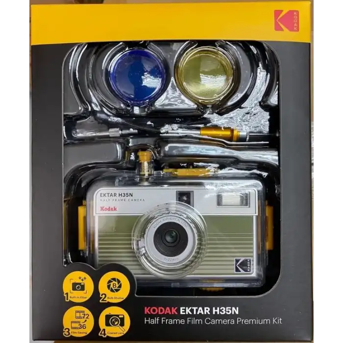 KODAK EKTAR H35N Yarı Çerçeveli Fotoğraf Makinesi - Premium Kit