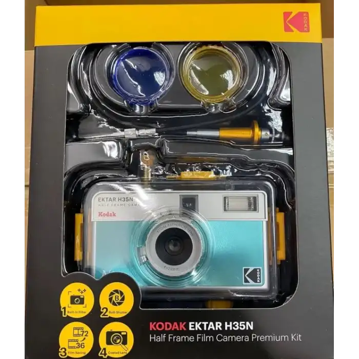 KODAK EKTAR H35N Yarı Çerçeveli Fotoğraf Makinesi - Premium Kit