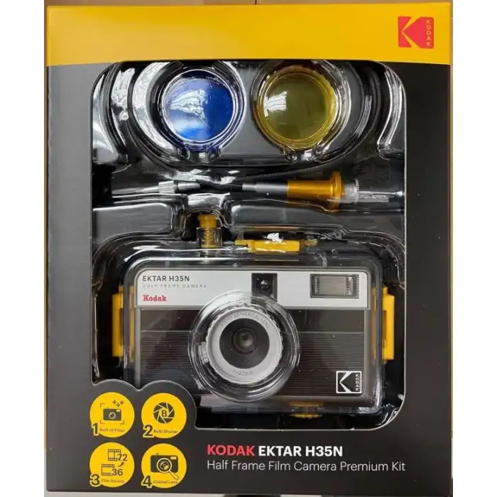 KODAK EKTAR H35N Yarı Çerçeveli Fotoğraf Makinesi - Premium Kit