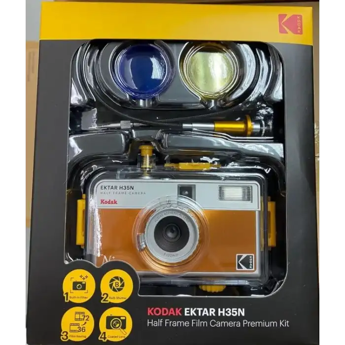 KODAK EKTAR H35N Yarı Çerçeveli Fotoğraf Makinesi - Premium Kit