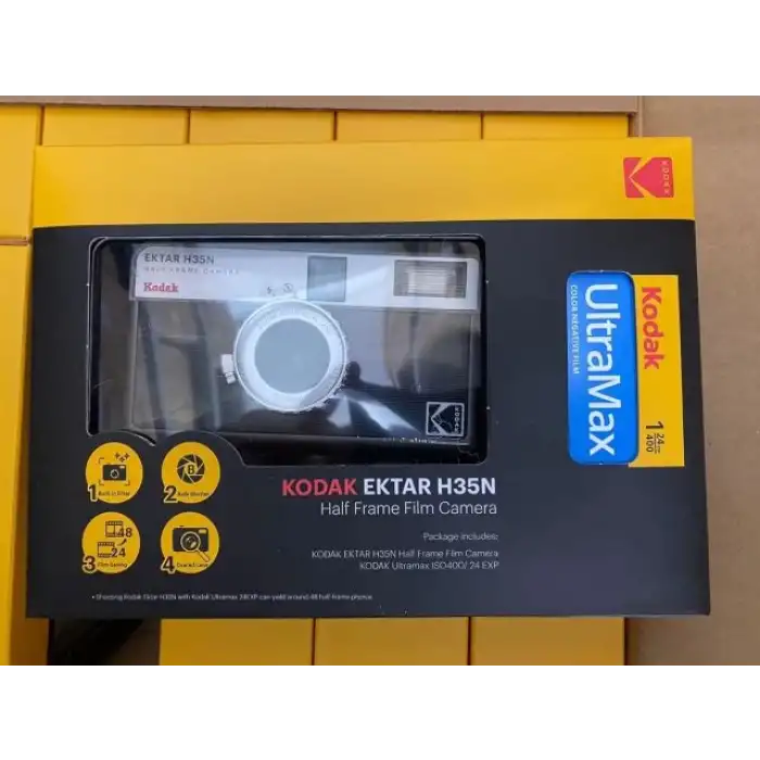 KODAK EKTAR H35N Yarım Çerçeve Fotoğraf Makinesi - Film Paketli