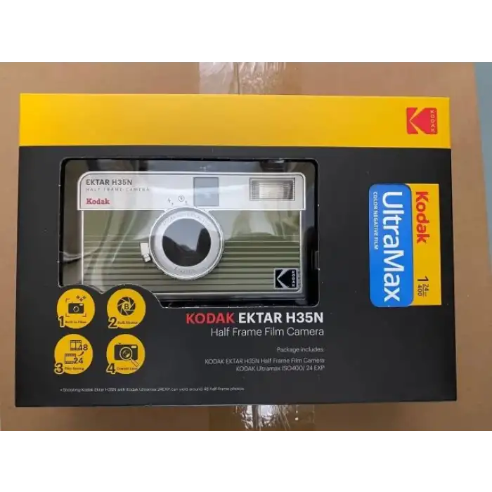 KODAK EKTAR H35N Yarım Çerçeve Fotoğraf Makinesi - Film Paketli