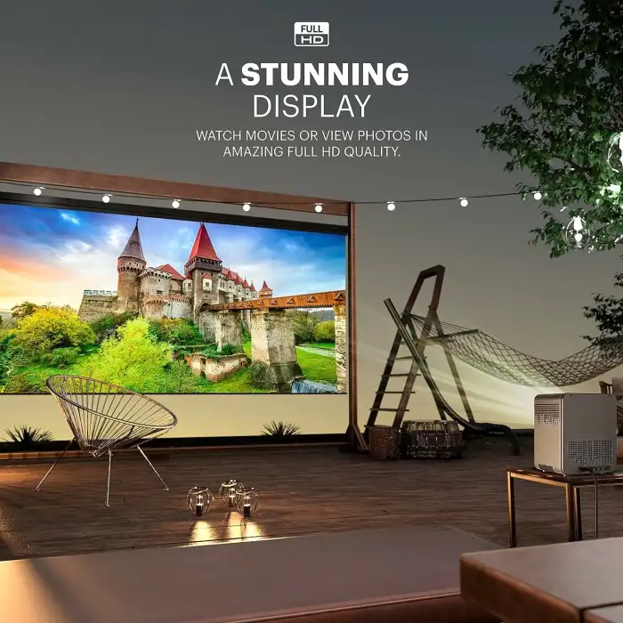 KODAK FLIK HD10 Android TV 1080P FHD Akıllı Video Projektör Sistemi