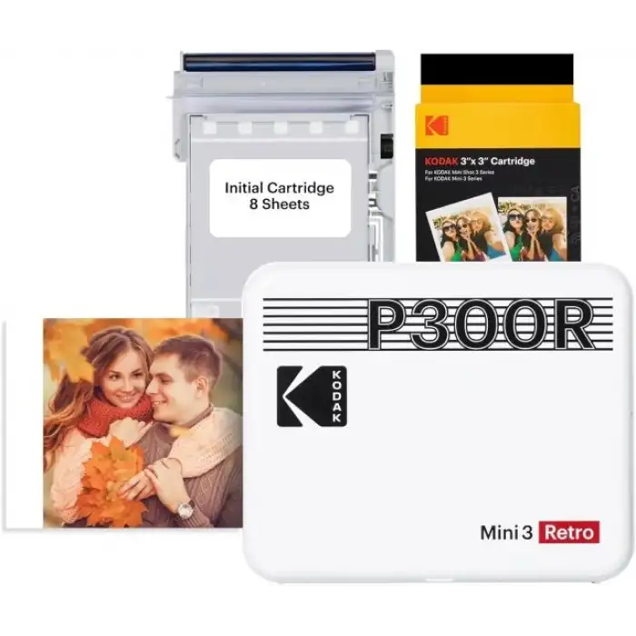 KODAK Mini 3 Retro 4PASS Taşınabilir Fotoğraf Yazıcısı