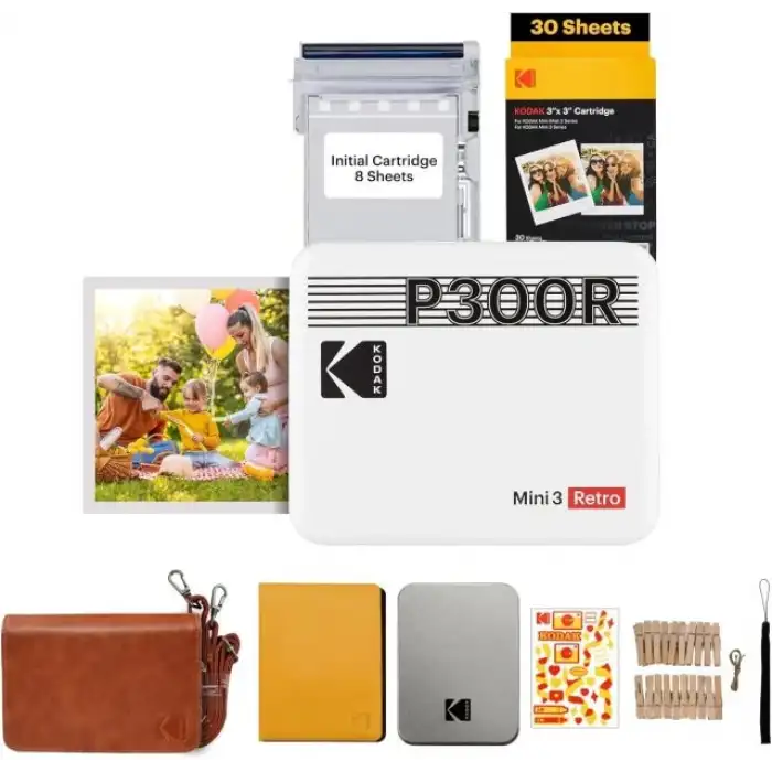 KODAK Mini 3 Retro 4PASS Taşınabilir Fotoğraf Yazıcısı