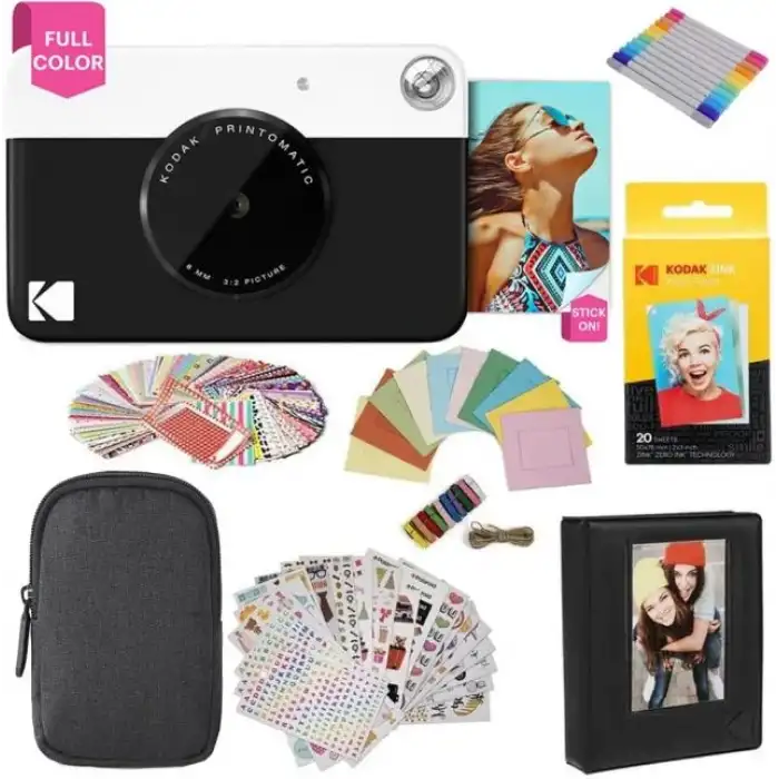 KODAK Printomatic Tam Renkli Anında Baskı Dijital Fotoğraf Makinesi - Başlangıç ​​Paketi
