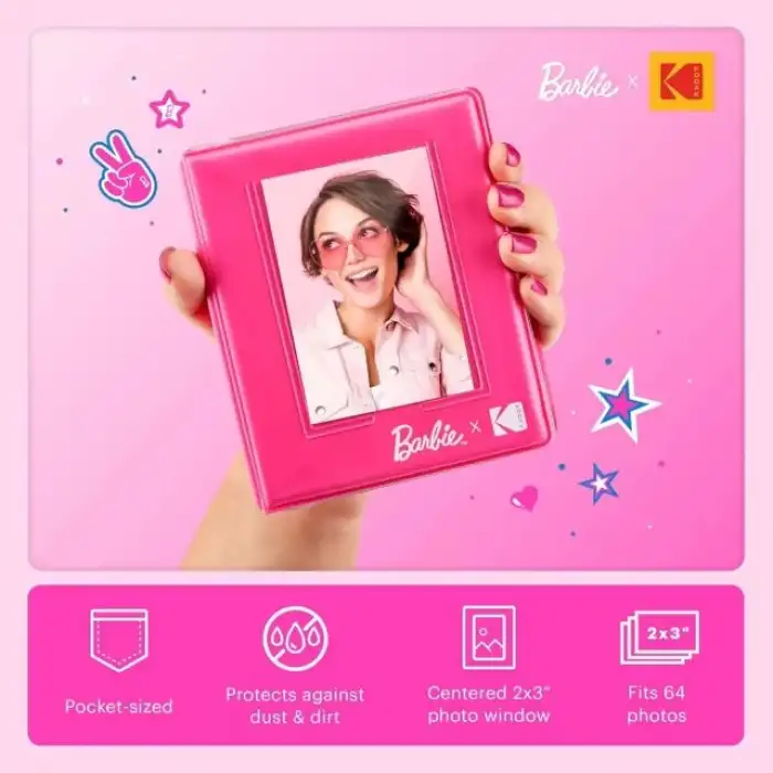 Kodak x Barbie Printomatic Tam Renkli Anında Baskı Dijital Fotoğraf Makinesi - Hediye Paketi