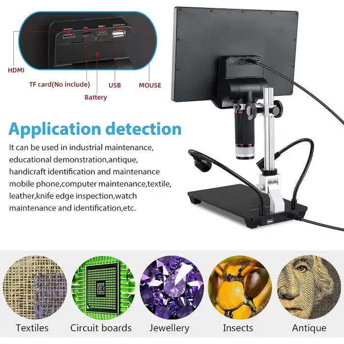 Koolertron 10.1 Inc HDMI Dijital Lehimleme Mikroskobu