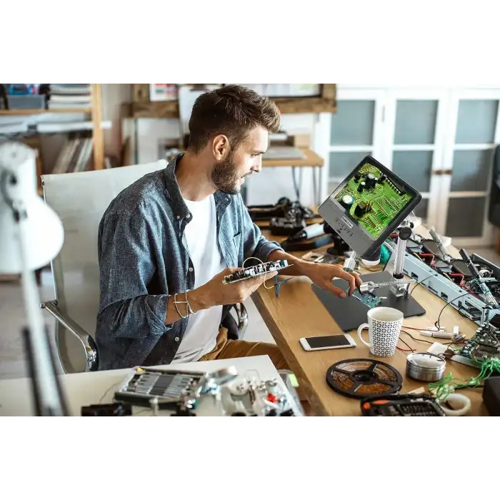 Koolertron 12MP 5X-260X 8.5 Inc LCD Dijital Mikroskop