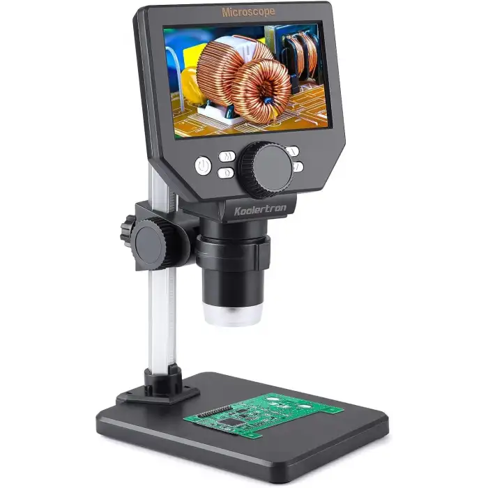 Koolertron 8MP 1-1000X Büyütme 4.3 Inc LCD Dijital USB Mikroskop