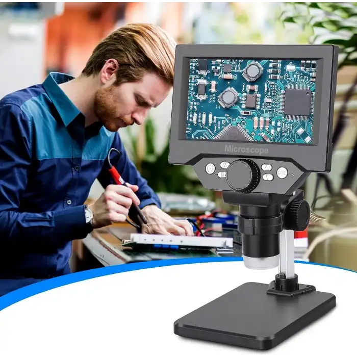 Koolertron 8MP 1-1000X Büyütme 5.5 Inc LCD Dijital USB Mikroskop