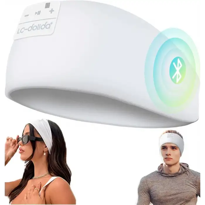 LC-dolida Uyku Maskesi - Kablosuz Kulaklıklar - Bluetooth 5.2 - Arktik Beyaz