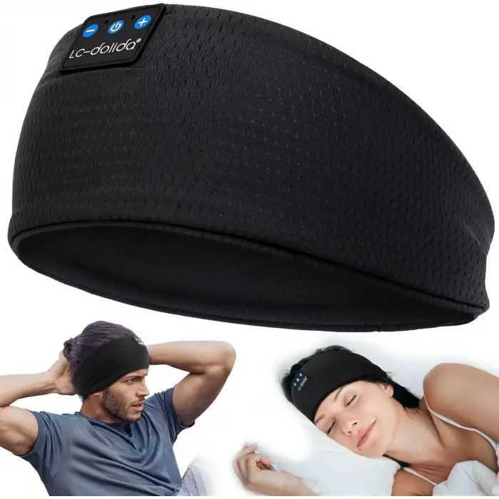 LC-dolida Uyku Maskesi - Kablosuz Kulaklıklar - Bluetooth 5.2 - Obsidyen