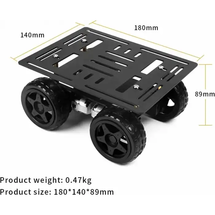LewanSoul 4WD Robot Kiti - Akıllı Şasi Araba