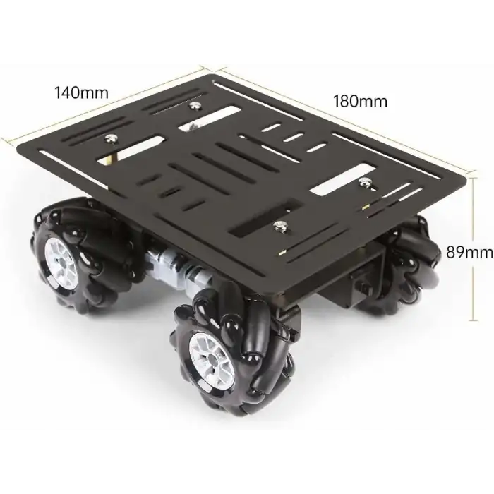 LewanSoul Mecanum Şasi Araç Kiti - Alüminyum Alaşımlı Çerçeve