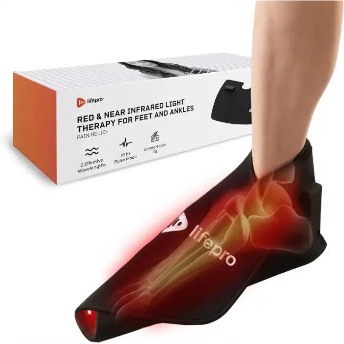 LifePro Kırmızı ve Yakın Kızılötesi Işık Terapisi Ayak ve Ayak Bileği Desteği