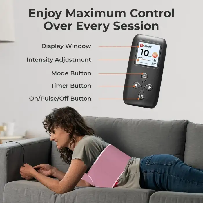 Lifepro Kızılötesi Kırmızı Işık Terapi Kemeri - Kas Rahatlama - Pembe