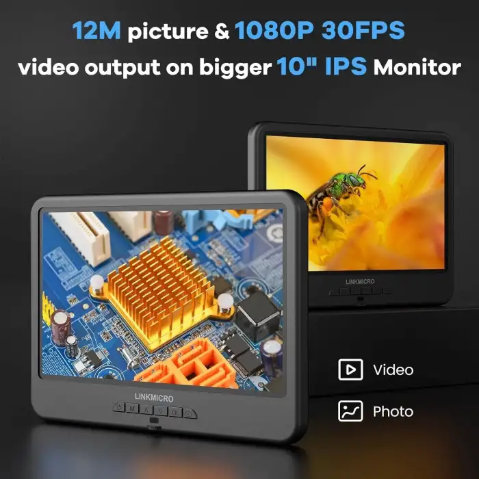 LINKMICRO LM210 10.1 Inc LCD Dijital Mikroskop  Kamera