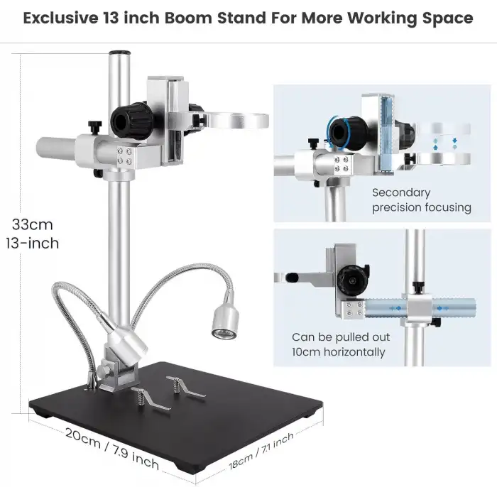 LINKMICRO LM249MS 3 Lens 10 Inc HDMI Dijital Mikroskop 2000X