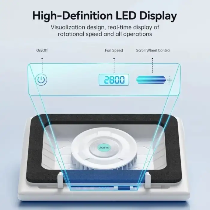 llano V12 Dizüstü Bilgisayar Soğutma Pedi 5.5 Turbofan (RGB Yok)